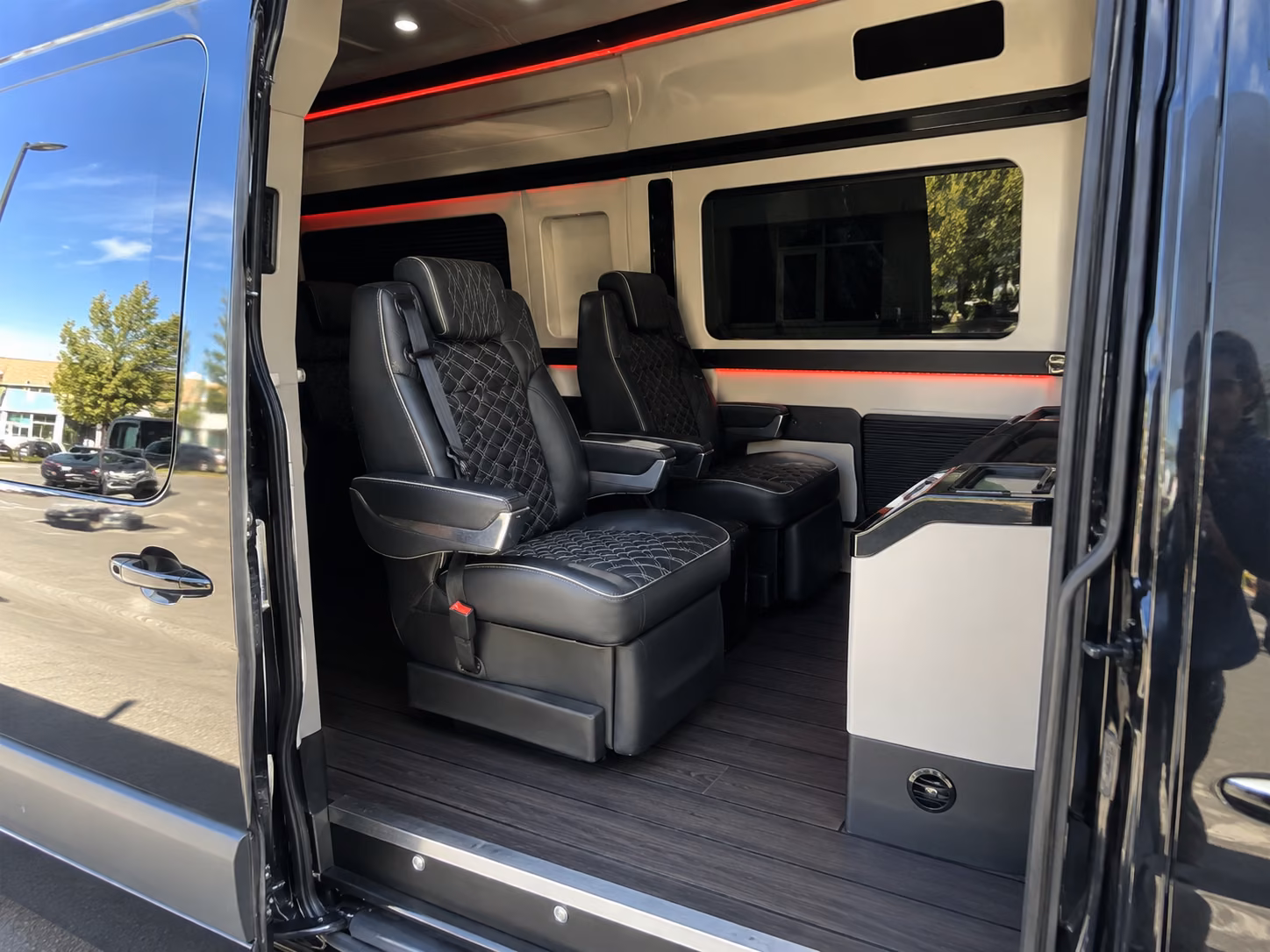 waterbury 18 passenger sprinter van inside
