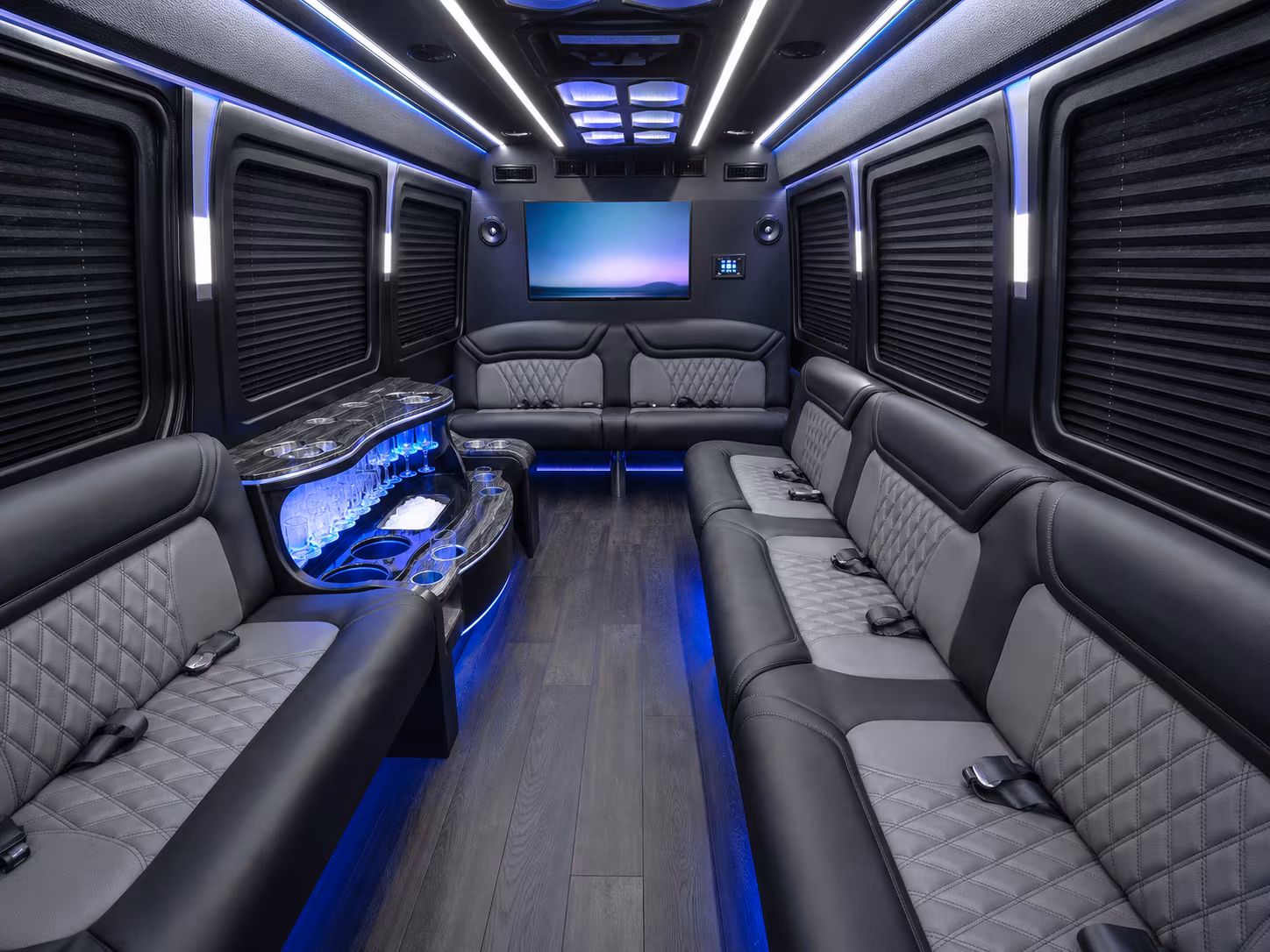 waterbury sprinter limousine inside