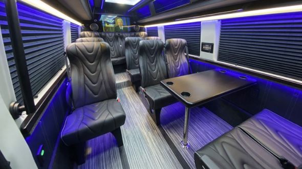waterbury 18 passenger sprinter van interior